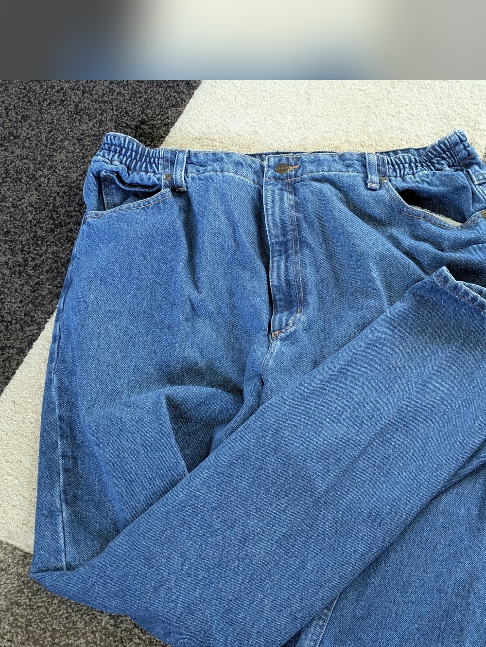 L.L. Bean Stretch Waist Blue Jeans